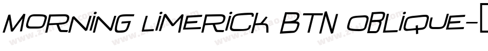 Morning Limerick BTN Oblique字体转换
